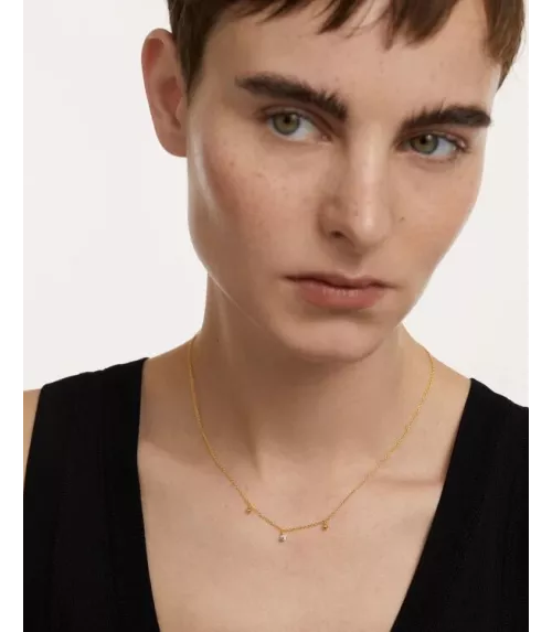 Collar Candado Corazón, P D Paola, colección Essentials.