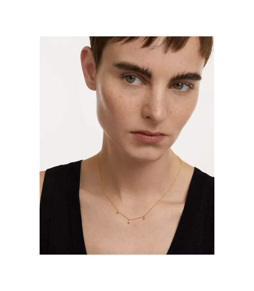 Collar Candado Corazón, P D Paola, colección Essentials.