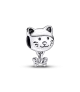 Charm en plata de ley Mascota Gato & Lazo