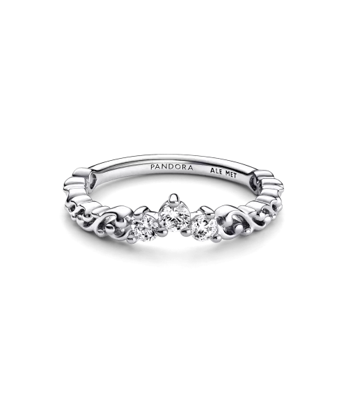 Anillo en plata de ley Tiara Real Remolino