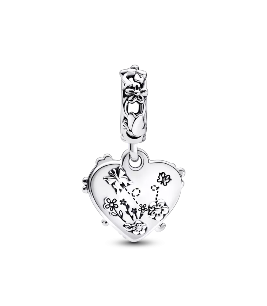 Charm Colgante Doble en plata de ley Winnie the Pooh & Piglet de Disney