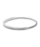 Pulsera rígida Pandora Signature en plata  de ley I-D Pavé