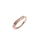 Anillo Pandora Signature con un  recubrimiento en oro rosa de 14k I-D Pavé