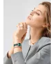 Reloj Bering Ultraslim verde mujer 15729-868