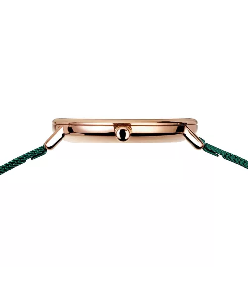 Reloj Bering Ultraslim verde mujer 15729-868