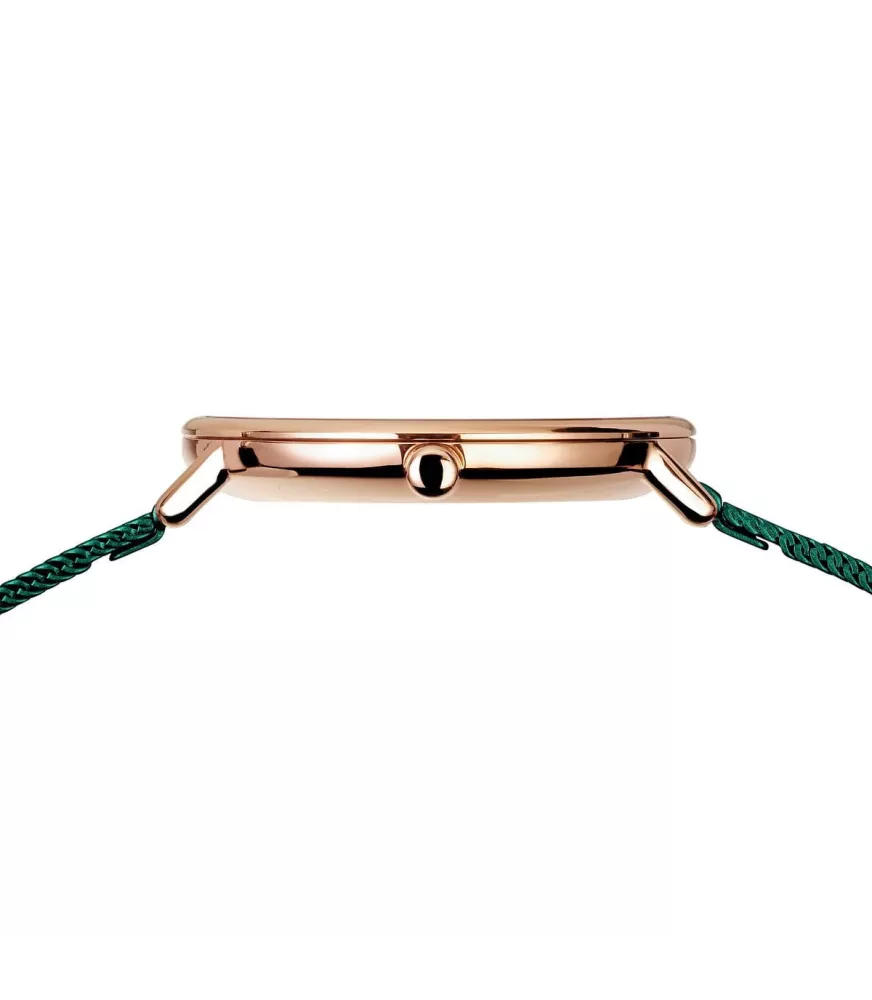 Reloj Bering Ultraslim verde mujer 15729-868