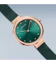 Reloj Bering clásico, malla fina verde mujer 12034-868