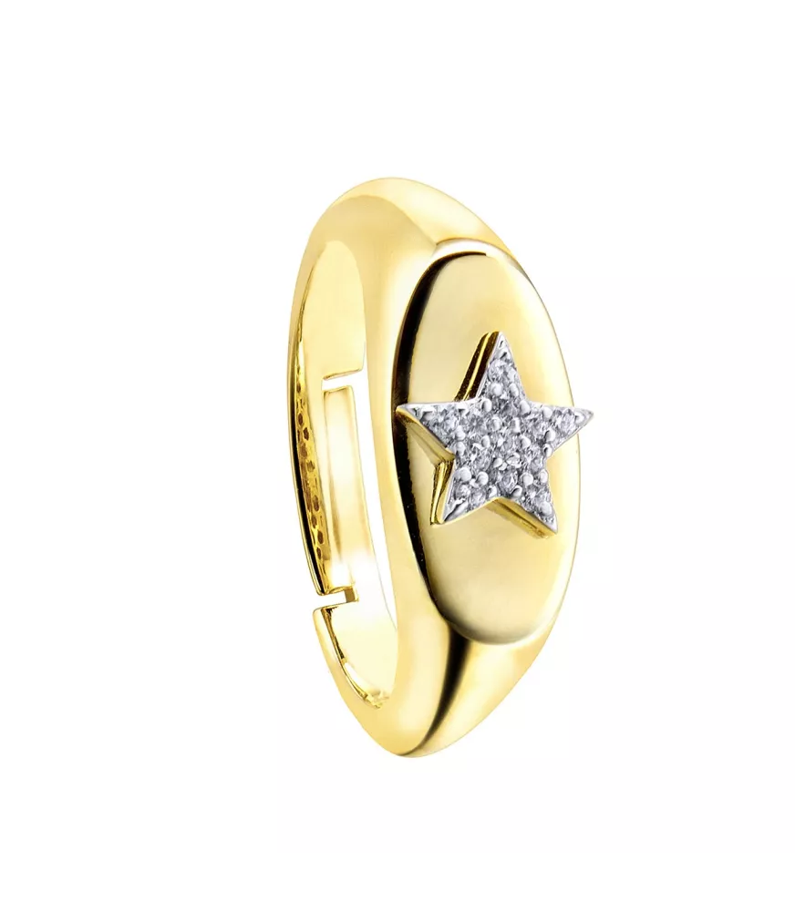 ANILLO ASTROS DE DURAN EXQUSE DE PLATA DORADA 00511148
