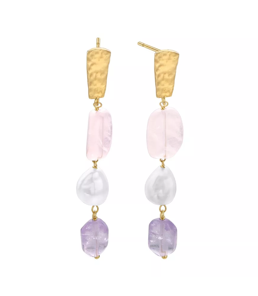 Pendientes Cocktail, de Duran Exquse en plata dorada 00511327.