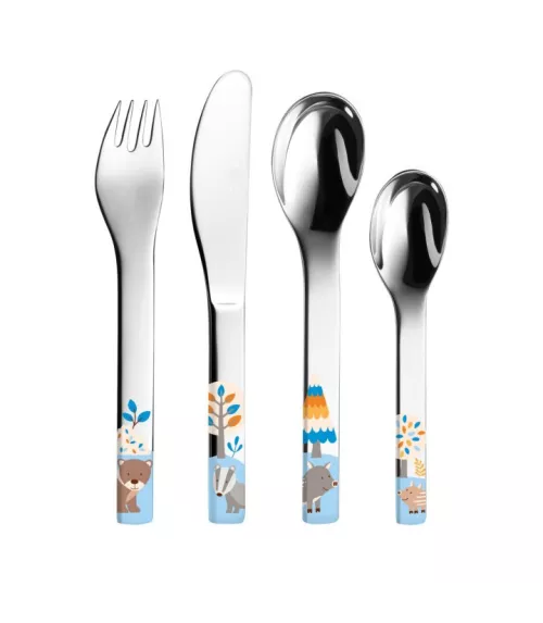 Set 7 piezas vajilla y cubiertos "Friends".