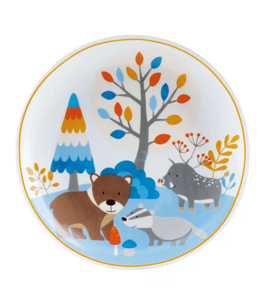 Set 7 piezas vajilla y cubiertos "Friends".