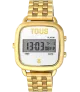 RELOJ TOUS D-LOGO DIGITAL DE ACERO IP DORADO PARA MUJER 200351022