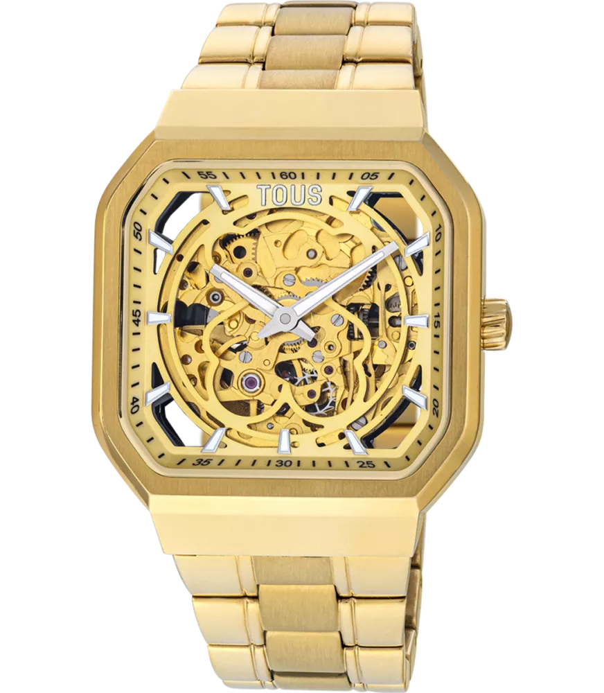RELOJ TOUS D-BEAR AUTOMATICO DE ACERO IP DORADO PARA MUJER 200351031