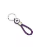 Llavero Viceroy Unisex en acero y cuero morado. 6470L01019