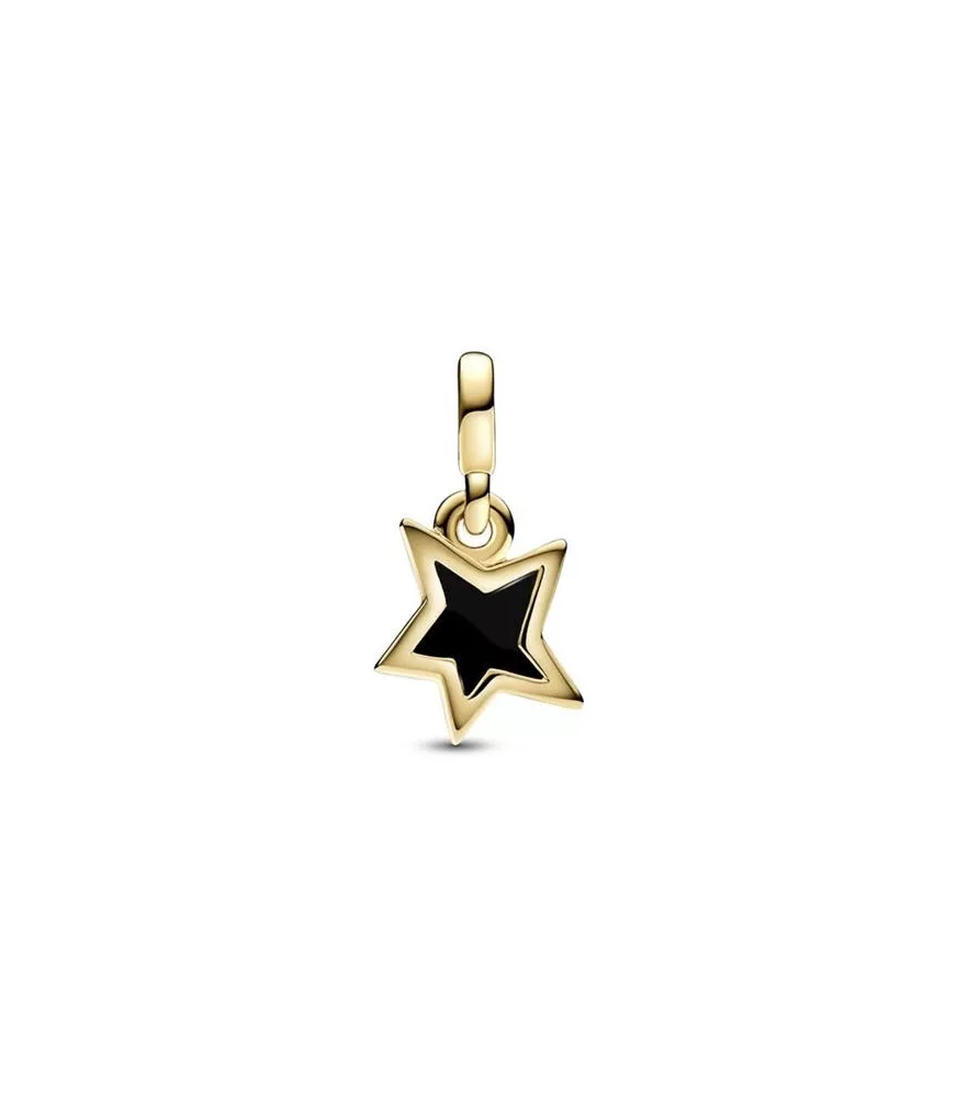 Mini Colgante con un recubrimiento en oro de 14k Estrella Facetada Pandora ME