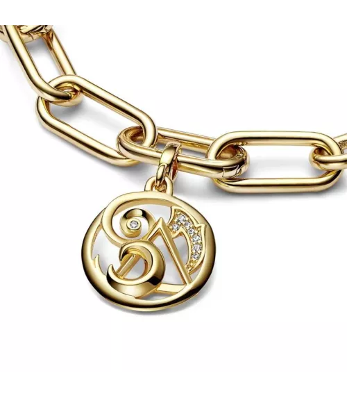 Medallón con un recubrimiento en oro de 14k Los elementos en Pavé Pandora ME