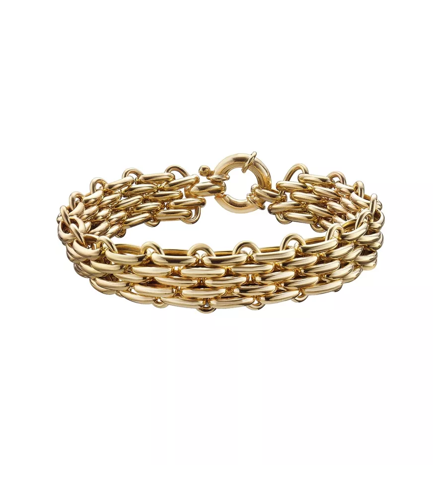 Pulsera Heritage, de Duran Exquse en plata dorada. 00511174