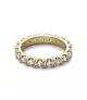 Anillo con un recubrimiento en oro de 14k Eternity Brillante