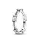 Anillo en plata de primera ley Pandora Barras Rectangulares Brillantes