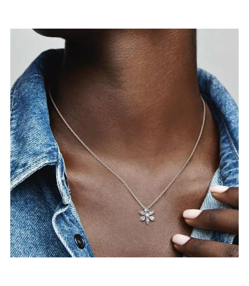 Collar en plata de ley Herbario Brillante