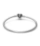 Pulsera Rígida Pandora Moments en plata de ley con Cierre de Máscara Spider-Man de Marvel