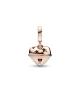 Charm colgante con recubrimiento de oro rosa de segunda ley de 14k  Cascabel Navideño