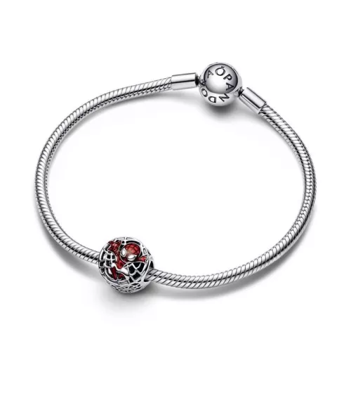 Charm en Plata De Ley Ciudad Desde Arriba Spider-Man de Marvel