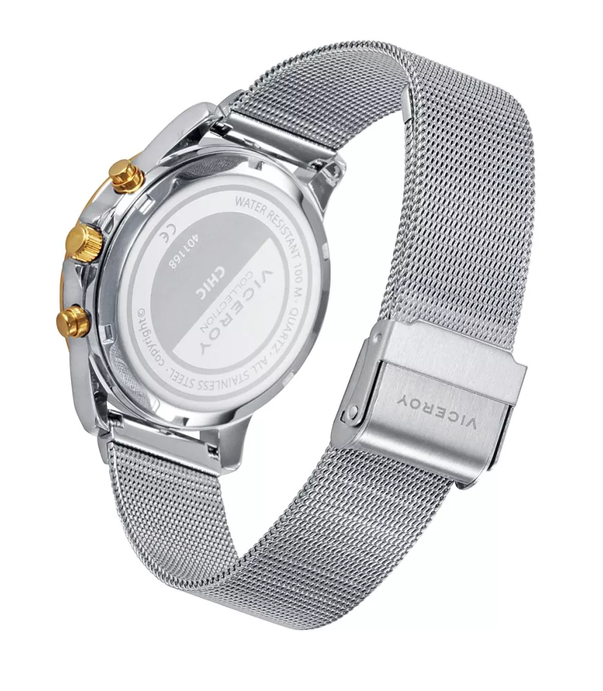 Reloj Viceroy mujer, cuarzo, analógico, 3 agujas y cronógrafo.
