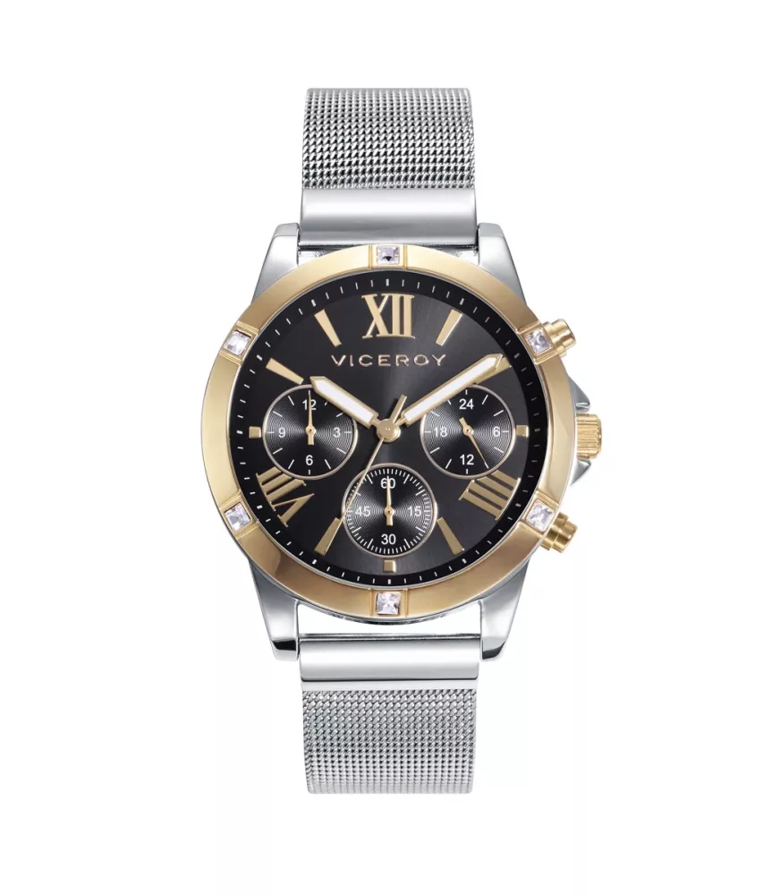 Reloj Viceroy mujer, cuarzo, analógico, 3 agujas y cronógrafo.