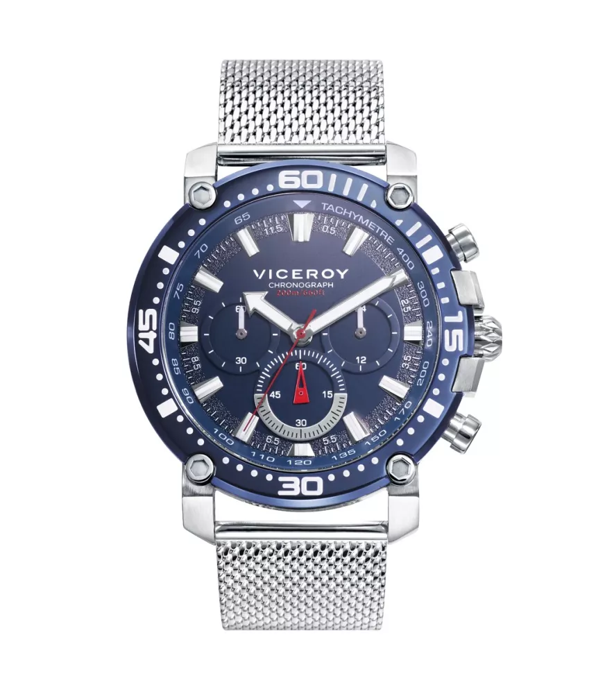 Reloj Viceroy hombre, cuarzo, analógico, 3 agujas y cronógrafo