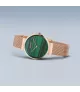 Reloj Bering minimalista mujer con correa malla milanesa en rosé