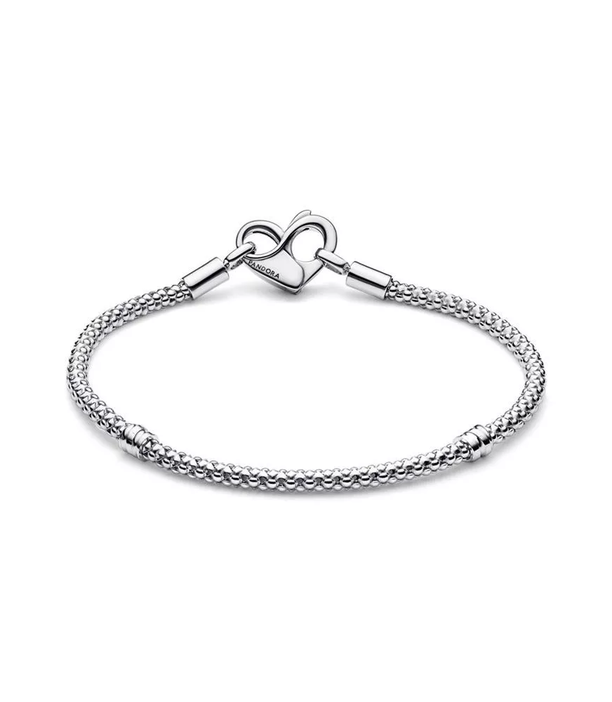Pulsera Pandora Moments en plata de ley Cadena con Tachuelas 592453C00