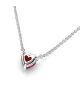 Collar en Plata de Ley Pandora Corazón Halo Brillante
