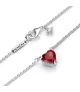 Collar en Plata de Ley Pandora Corazón Halo Brillante