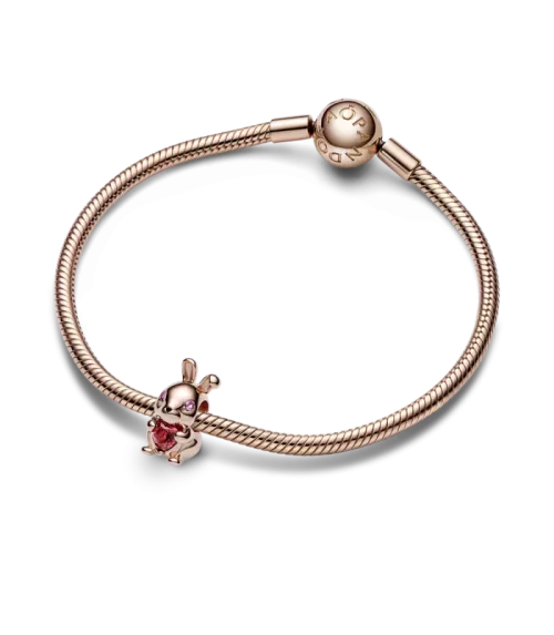 Charm Con Un Recubrimiento En Oro Rosa De 14k Año Chino del Conejo