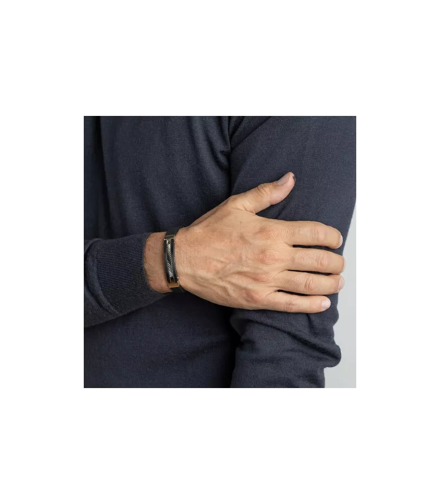 PULSERA LOTUS STYLE MEN IN BLACK LS1522/2/2 DE ACERO, HOMBRE