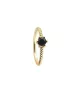 Anillo Pretty Jewels Black, de Duran Exquse en plata dorada.