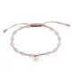 Pulsera Pantone Morse Code de Duran Exquse en plata rosa
