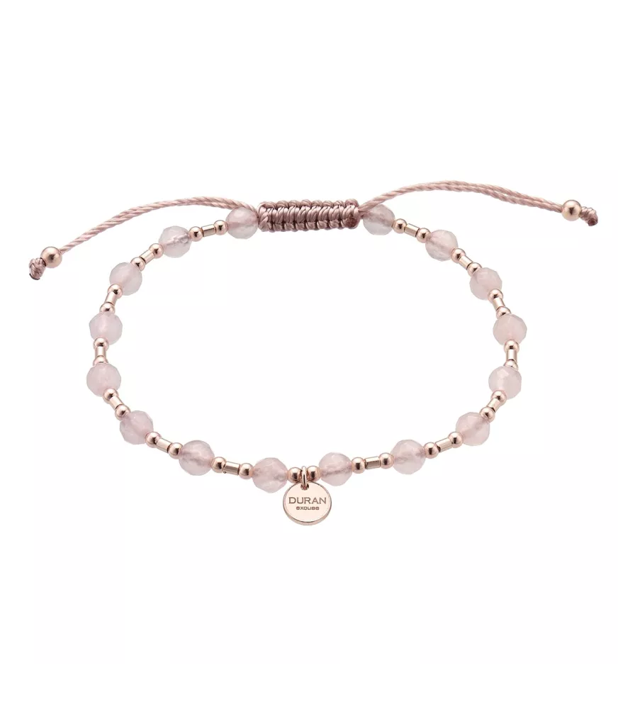 Pulsera Pantone Morse Code de Duran Exquse en plata rosa