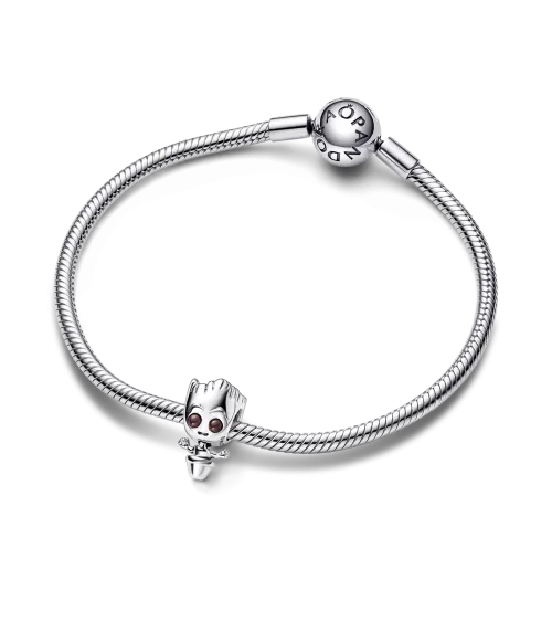 Charm en plata de ley Baby Groot  Bailarín Guardianes de La Galaxia de Marvel