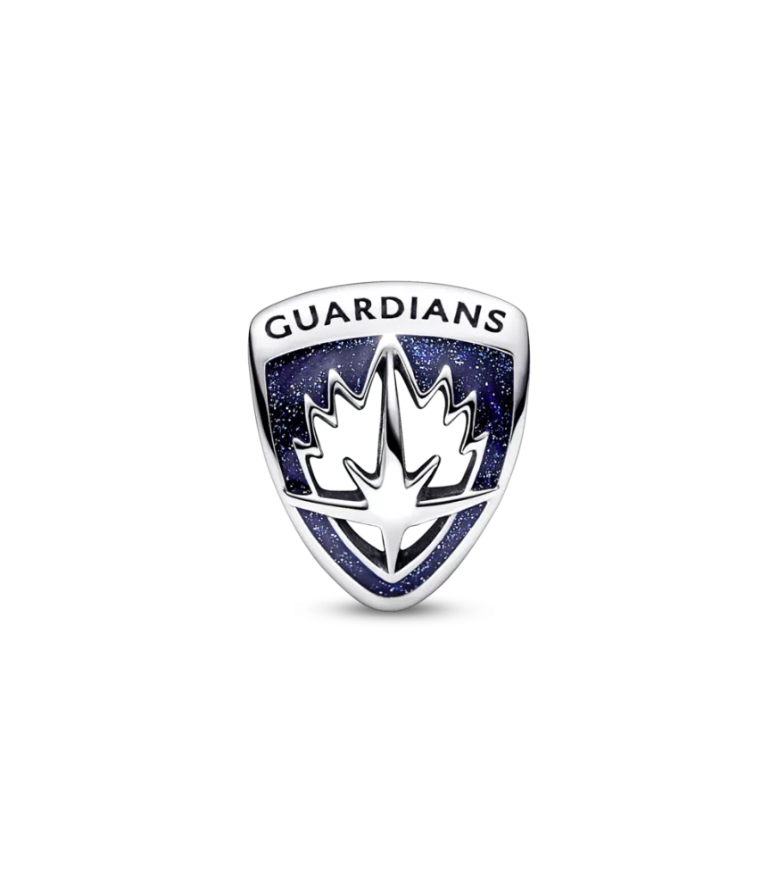 Charm en plata de ley Emblema Rocket Raccoon & Groot Guardianes de la Galaxia de Marvel