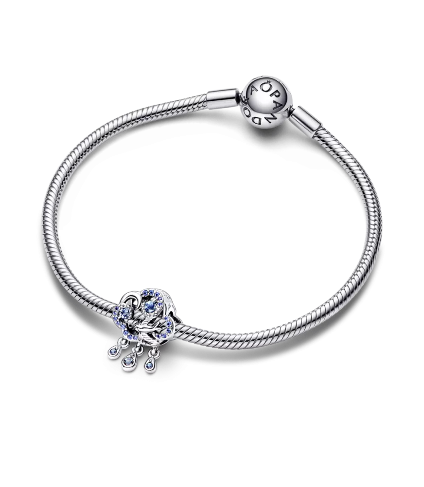 Charm en plata de ley Nube & Golondrina