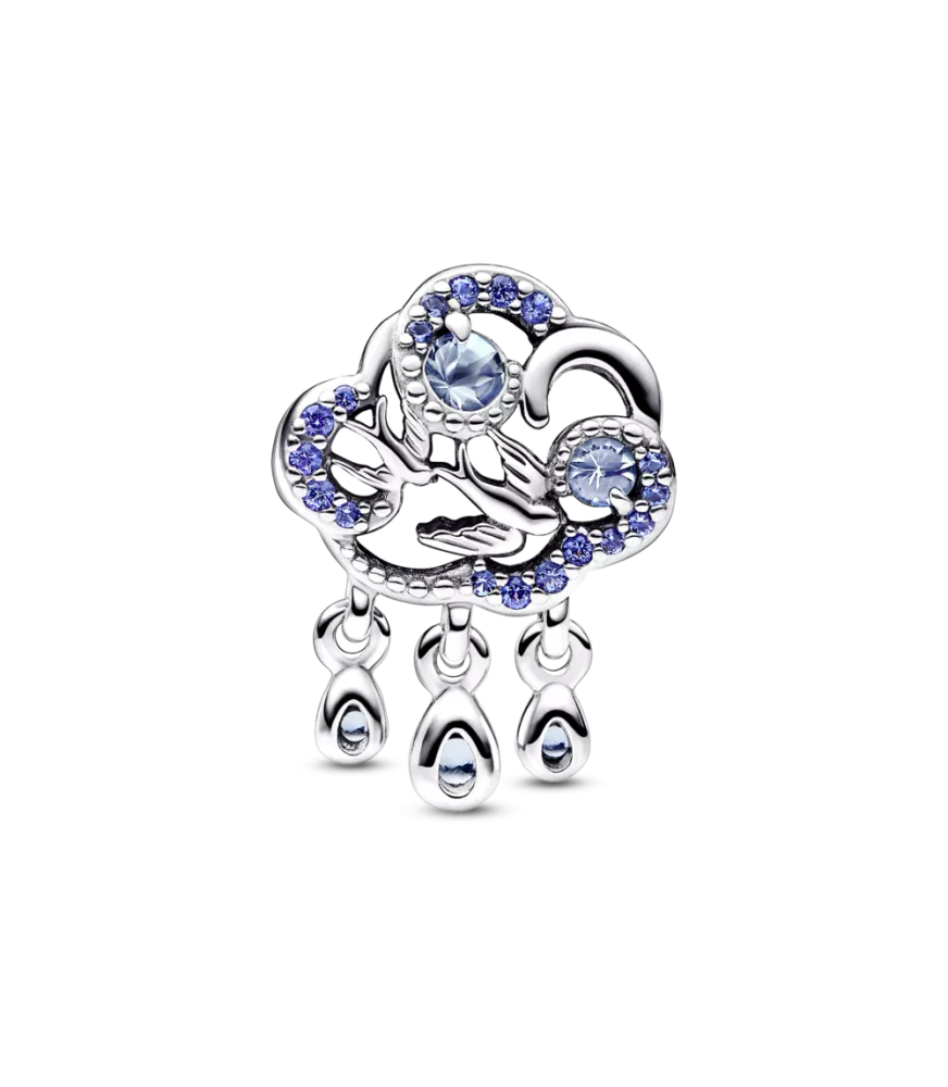 Charm en plata de ley Nube & Golondrina