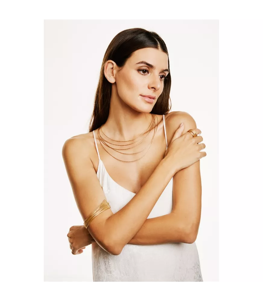 Anillo Heritage 1886, de Duran Exquse en plata dorada.