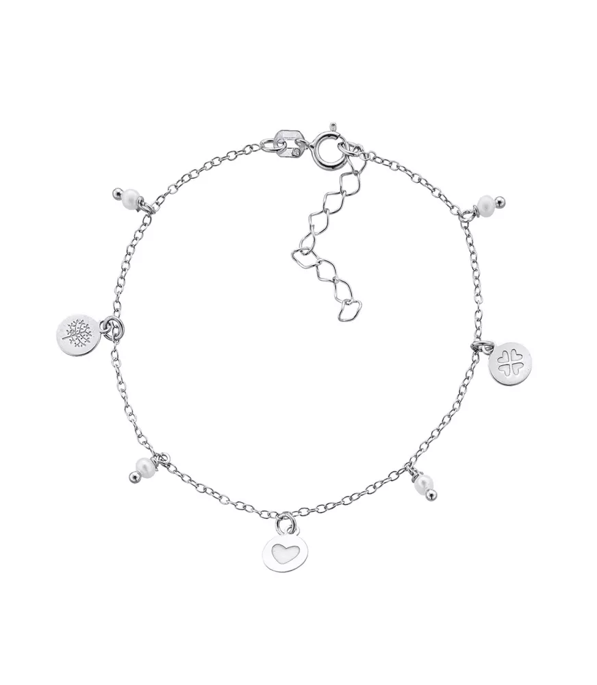 Pulsera Mi primera joya circulos, de Duran Exquse en plata.