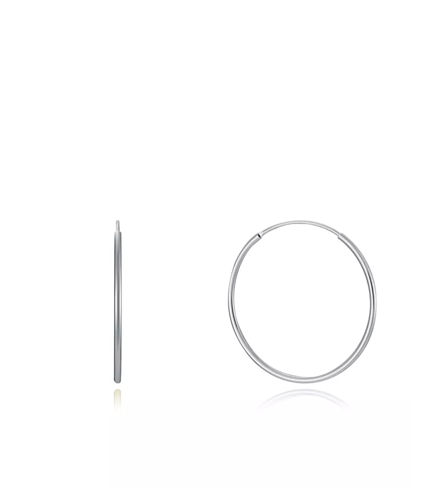 Pendientes Viceroy Trend criollas de plata de ley 30 x 1,2 mm