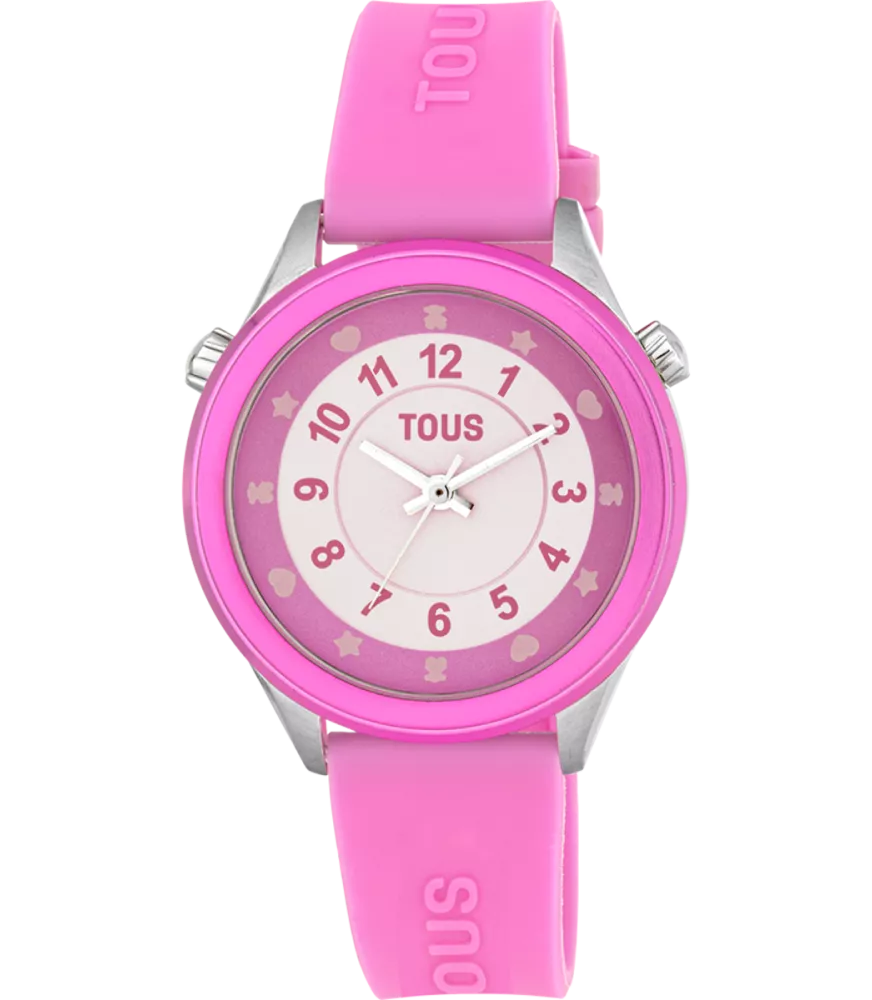RELOJ TOUS MINI SELF TIME CON CORREA LILA PARA NIÑA 200358050
