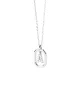 Collar P D Paola, letra A mini, en plata 925 milésimas y circonitas.