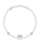 Pulsera Disney Minnie Mouse lazo rosa, en plata 925 milésimas.