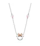 Colgante Disney Minnie Mouse lazo rosa, en plata 925 milésimas.